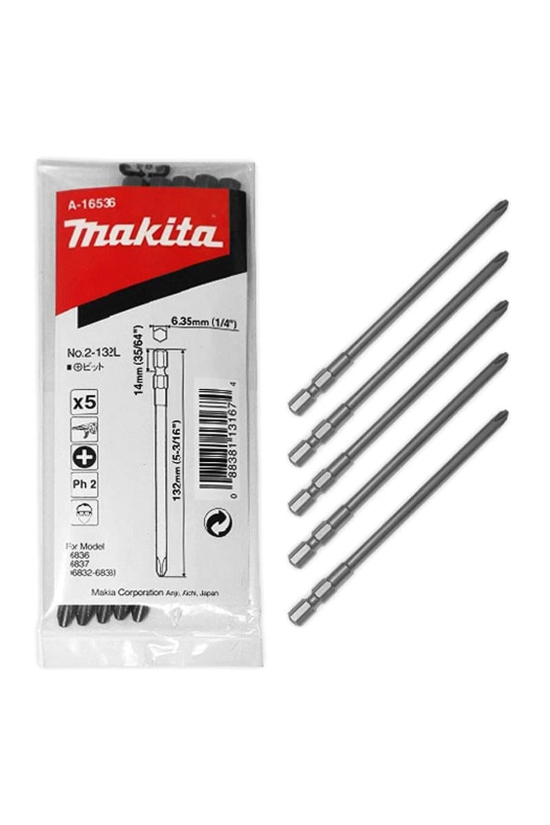 Makita A16536 ŞERİT VİDALAMA UCU PH2 132 mm — görsel 1