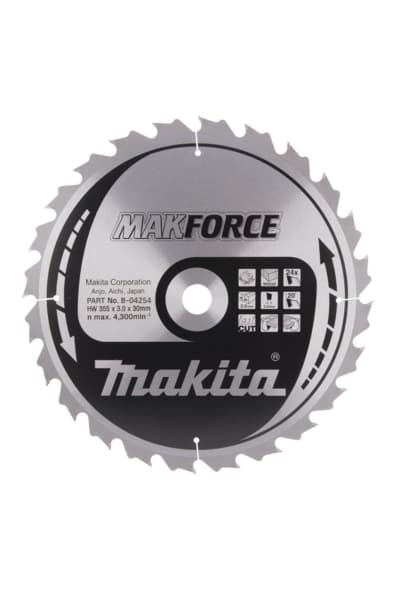 Makita B04254 AHŞAP DAİRE TESTERE 355x24 DİŞ — görsel 1