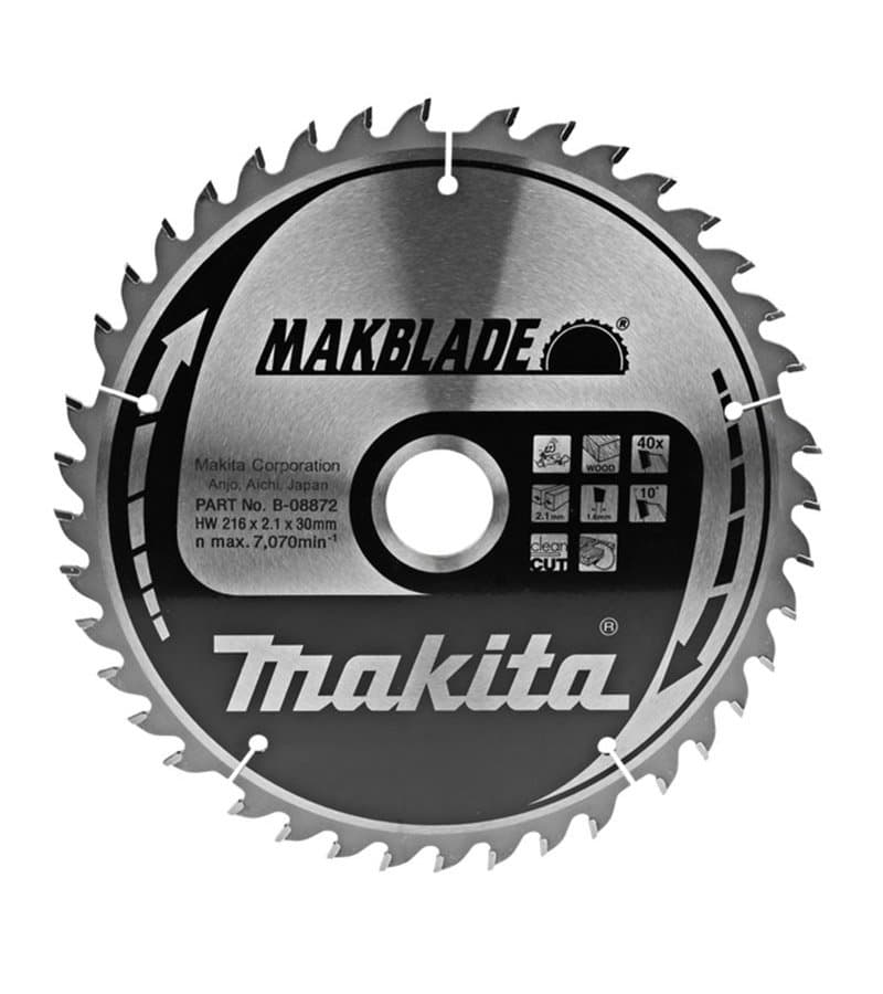 Makita B08872 AHŞAP DAİRE TESTERE 216x40 DİŞ — görsel 1