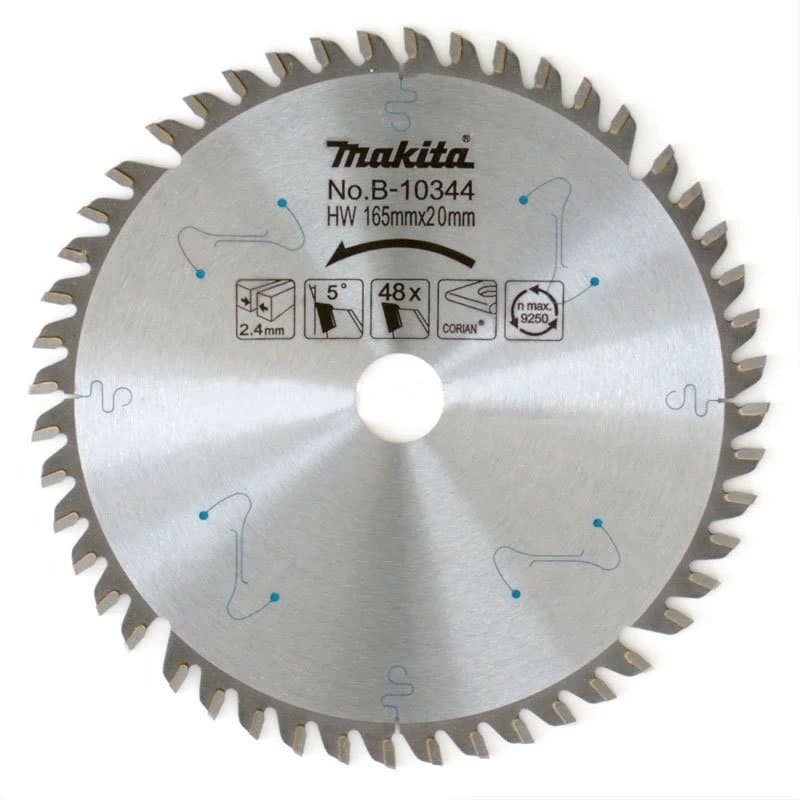 Makita B10344 AHŞAP DAİRE TESTERE 165x48 DİŞ — görsel 1