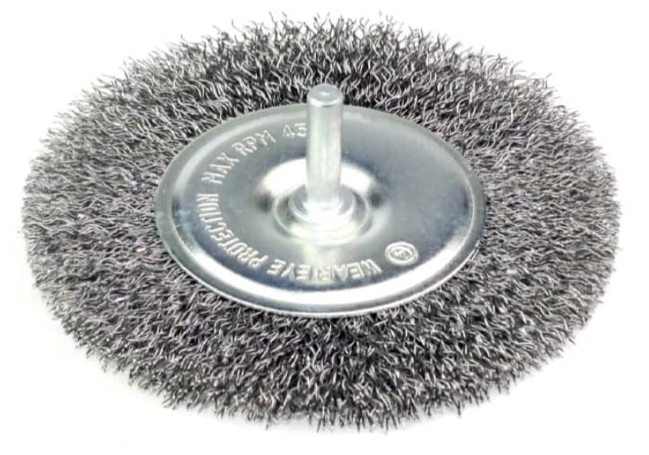 Gri Telli Pimli Daire Fırça 75x6 mm — görsel 1