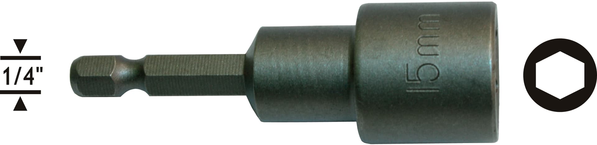 SOMUN ADAPTÖRÜ 1/4"x65x13 mm — görsel 1