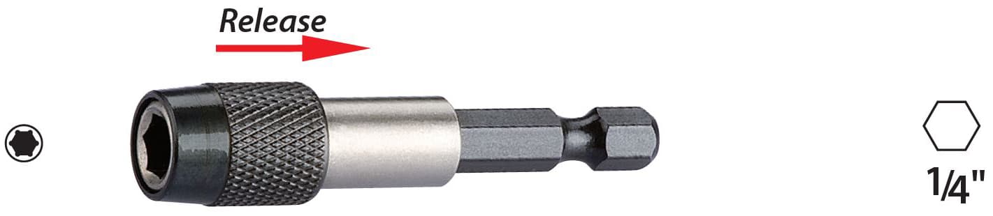 HIZLI BİTS UÇ 1/4"x60mm — görsel 1