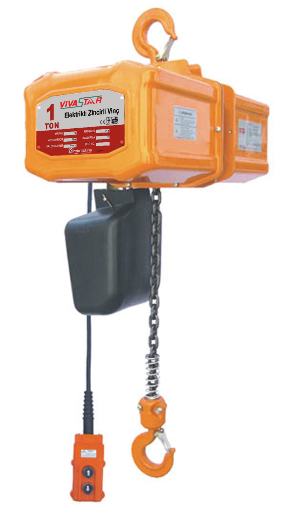 Elektrikli Zincirli Vinç 2000 kg — görsel 1