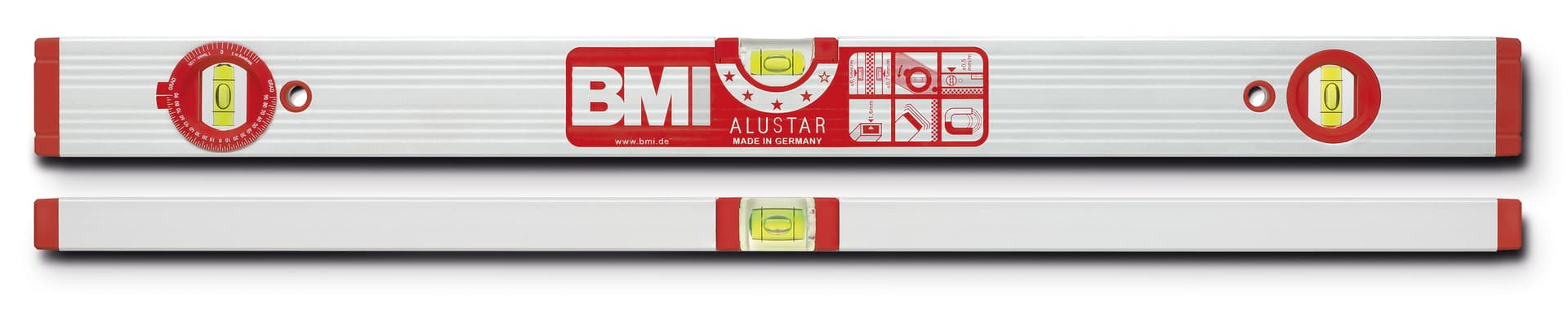BMI Alustar 691W60 Alüminyum Açılı Su Terazisi 60 cm