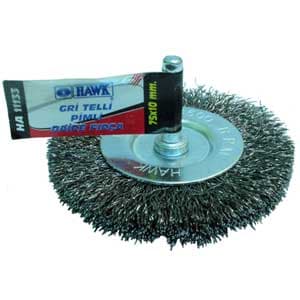 Gri Telli Pimli Daire Fırça 60x8 mm — görsel 1