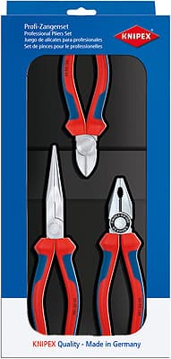 Knipex 002011 Kombine Pense+karga Burun+yan Keski Set