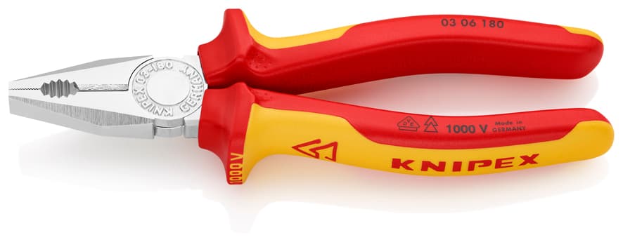 Knipex 0306180 VDE KOMBİNE PENSE 180 mm