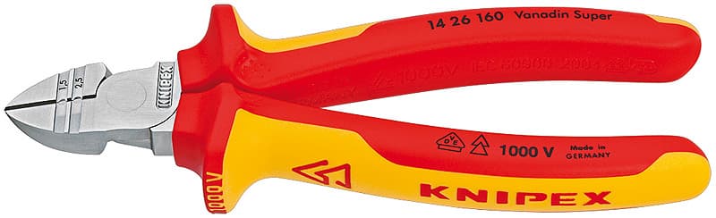 Knipex 1426160 VDE KABLO SIYIRICI YAN KESKİ 160 mm — görsel 1