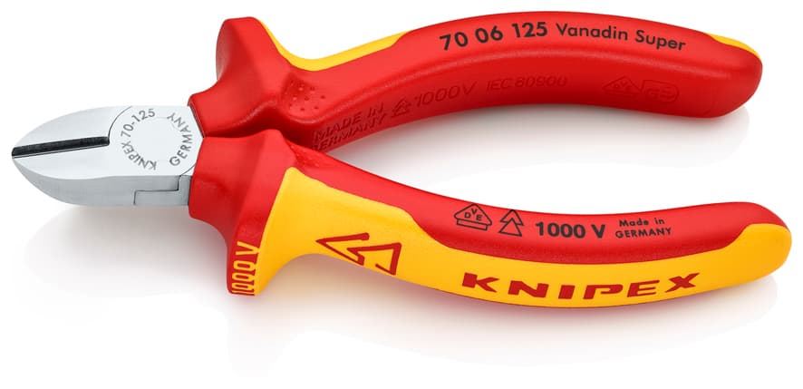 Knipex 7006125 VDE YAN KESKİ 125 mm — görsel 1
