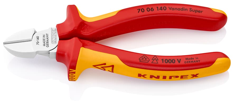 Knipex 7006140 VDE YAN KESKİ 140 mm — görsel 1