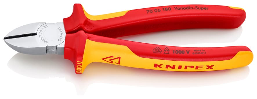 Knipex 7006180 VDE YAN KESKİ 180 mm — görsel 1