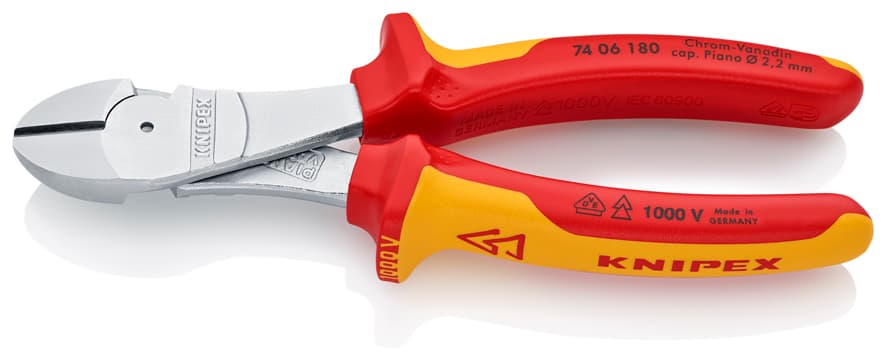 7406180 KNIPEX 74 06 180 Ağır Tip Vde Yan Keski — görsel 1