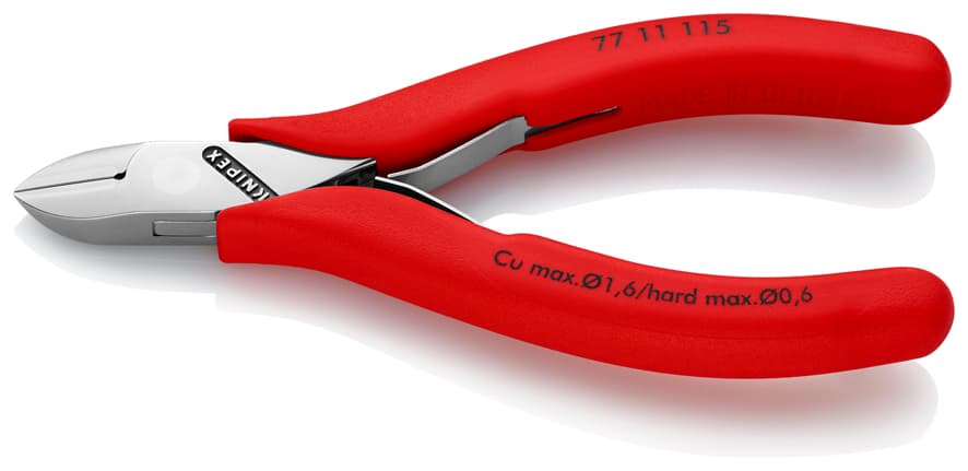 Knipex 7711115 ELEKTRONİKÇİ YAN KESKİ 115 mm — görsel 1