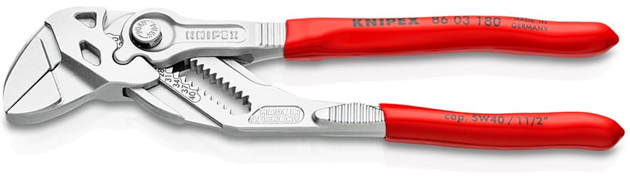 Knipex 8603180 DÜZ ÇENE AYARLI PENSE 180 mm