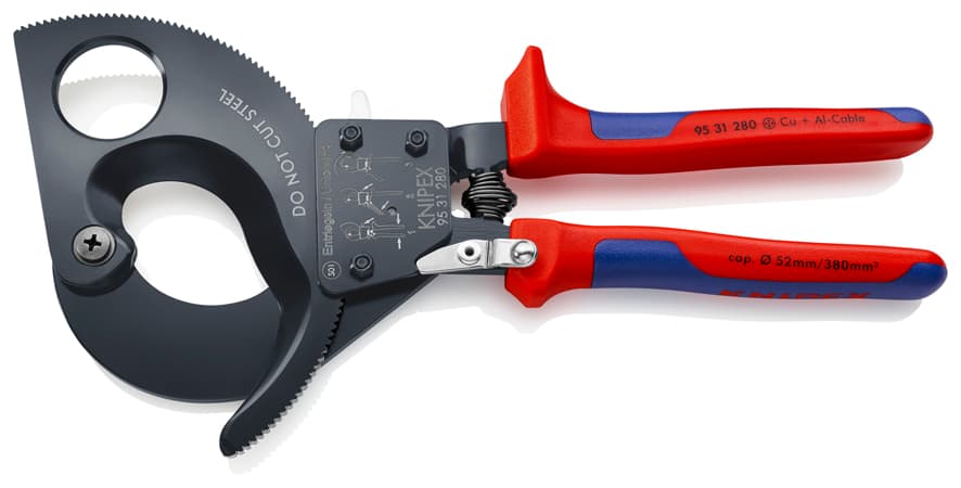 Knipex 9531280 CIRCIR MEKANİZMALI KABLO MAKASI 280 mm — görsel 1