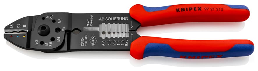 Knipex 9721215 Papuç Sıkma ve Kablo Sıyırma Pensi 215 mm — görsel 1