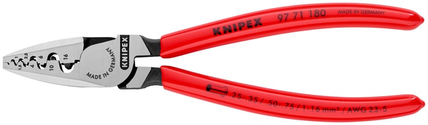 9771180 KNIPEX 97 71 180 Yüksük Sıkma Pensi — görsel 1