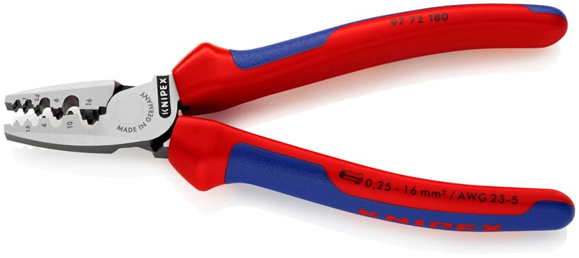 9772180 KNIPEX 97 72 180 Yüksük Sıkma Pensi — görsel 1