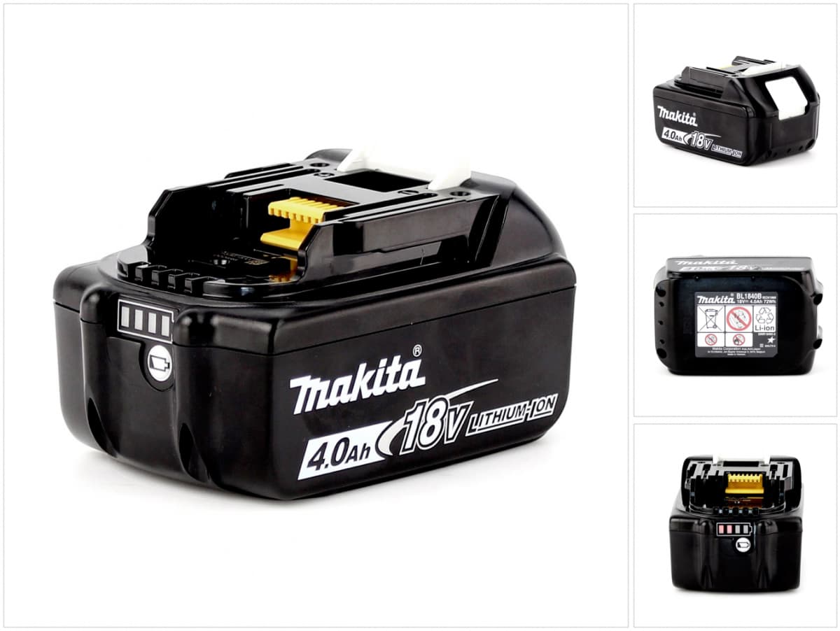 MAKİTA 1972654 Li - İon Serisi Akü 18 V 4.0 Ah BL1840B — görsel 1