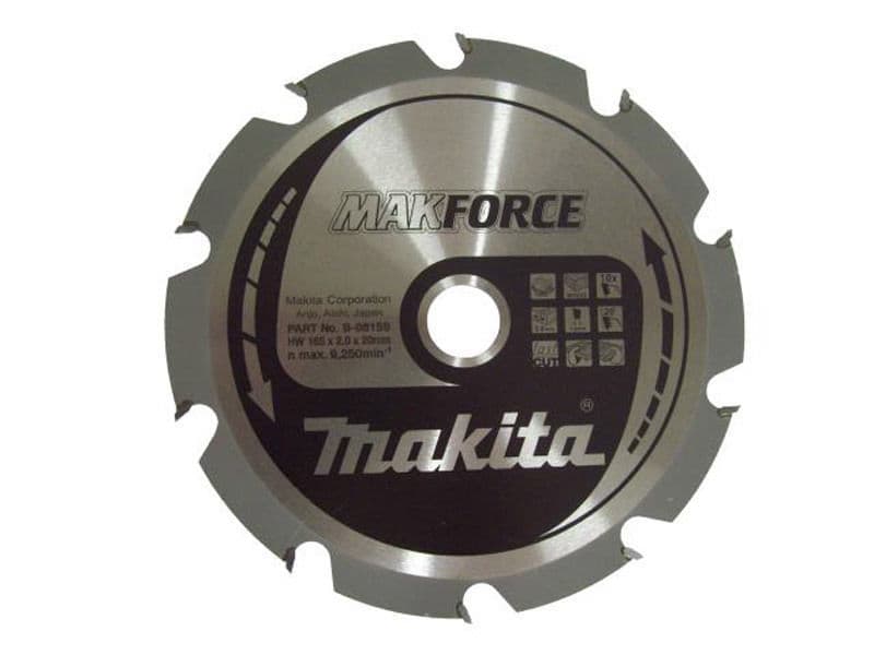 Makita B-08159 AHŞAP DAİRE TESTERE 165x10 DİŞ — görsel 1