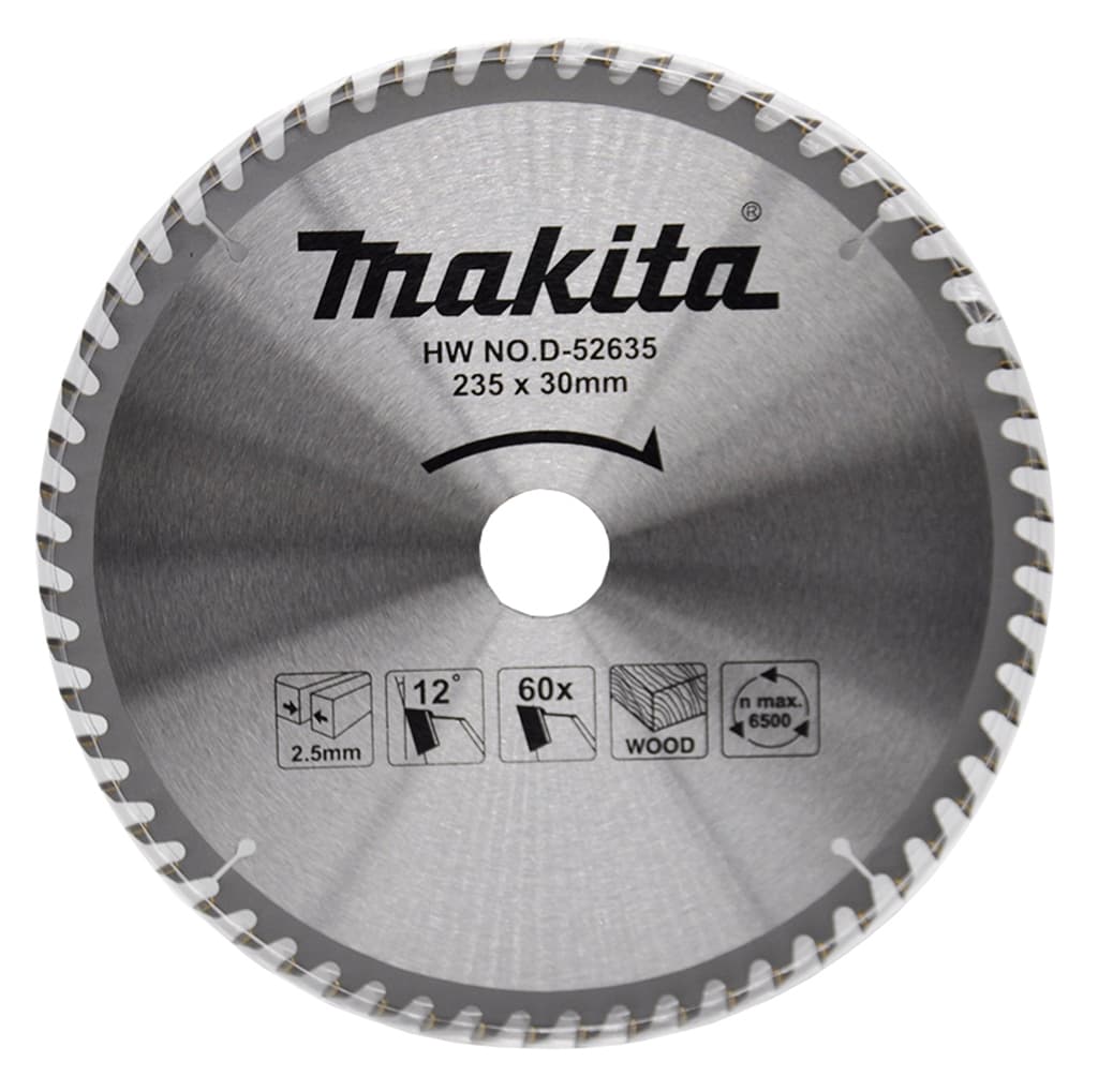 MAKİTA D-52635 Ahşap Kesim Daire Testere 235x60 Diş — görsel 1