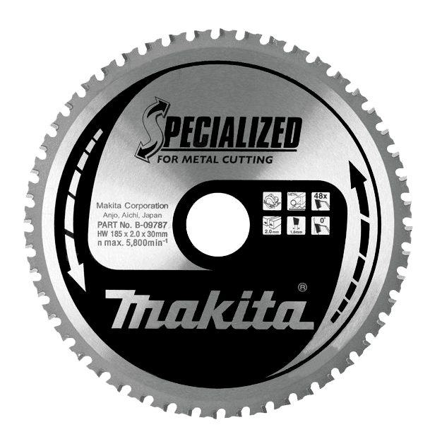 MAKİTA B-09787 Metal Kesme Daire Testere 185x48 Diş — görsel 1
