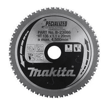 MAKİTA B-23086 Metal Kesme Daire Testere 136x56 Diş — görsel 1