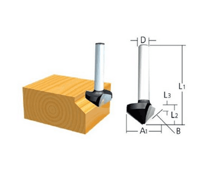 Makita D-09385 FREZE BIÇAĞI 6x20 mm — görsel 1