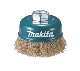 Makita D-39805 ÇANAK FIRÇA - DALGALI TELLİ (SARI) 100xM14x2 mm — görsel 1