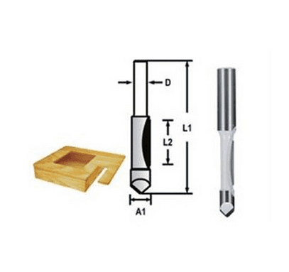 Makita D-47787 FREZE BIÇAĞI 8x6.35 mm — görsel 1