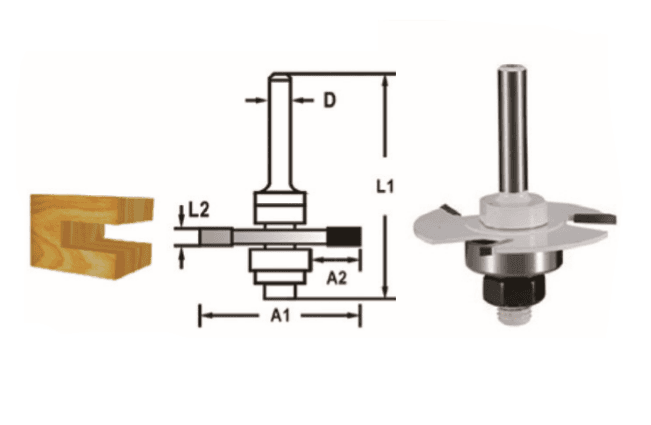 Makita D-48979 FREZE BIÇAĞI 8x47.6 mm — görsel 1