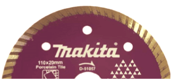 Makita D-50893 TURBO TİP ELMAS TESTERE 115 mm — görsel 1
