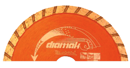 Makita D-61167 TURBO TİP ELMAS TESTERE 125 mm — görsel 1