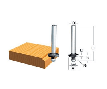 Makita D09444 FREZE BIÇAĞI 6x21 mm — görsel 1