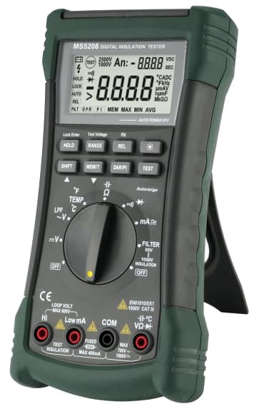 Mastech MS5208 Dıjıtal Izolasyon Multımetresı