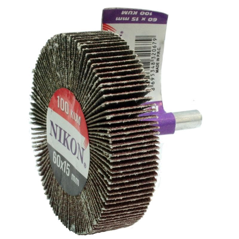 Saplı Fırfır Zımpara 60x15 mm 80 Kum — görsel 1