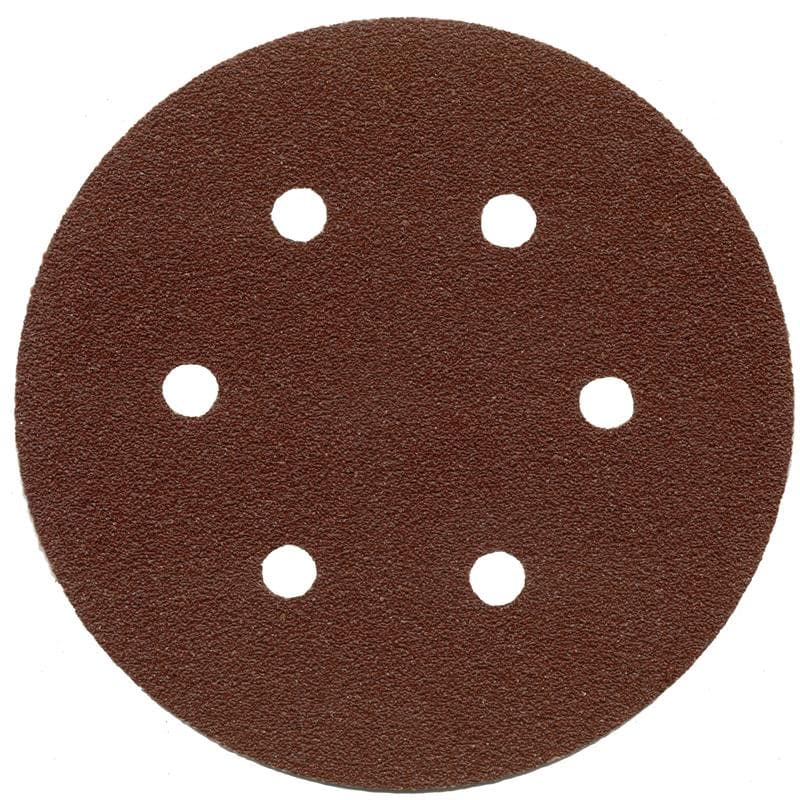 Alüminyum Oksit Cırtlı 6 Delikli Disk Zımpara 150 mm 150 Kum — görsel 1