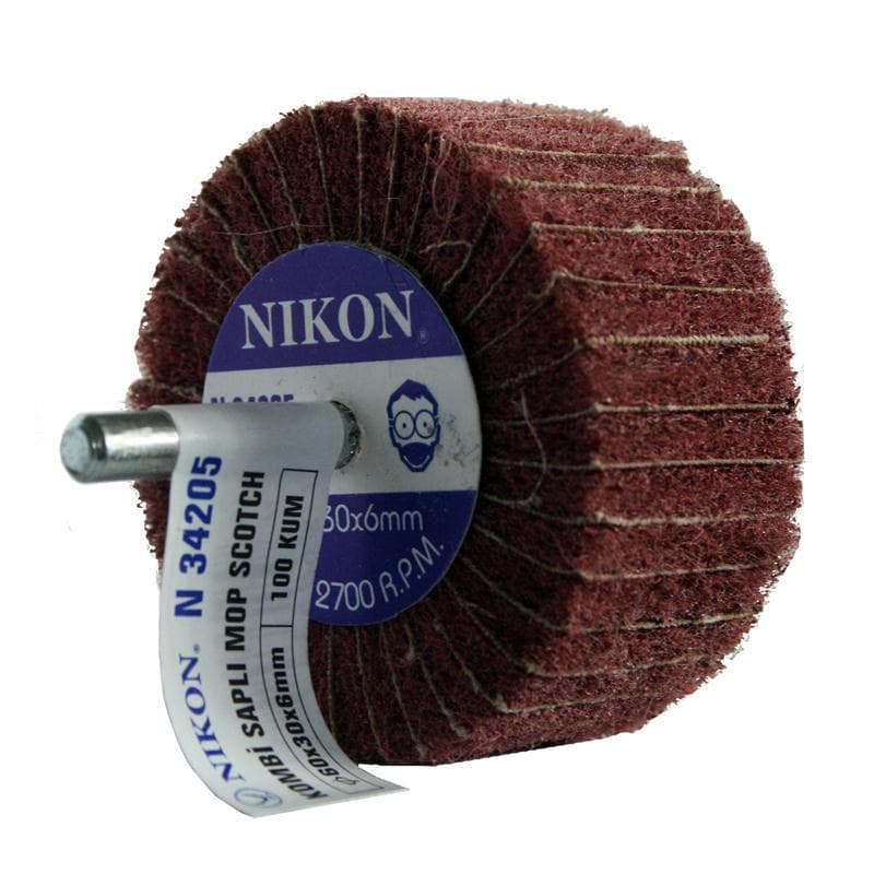 Saplı Kombi Mop Non Woven Zımpara 100 Kum — görsel 1