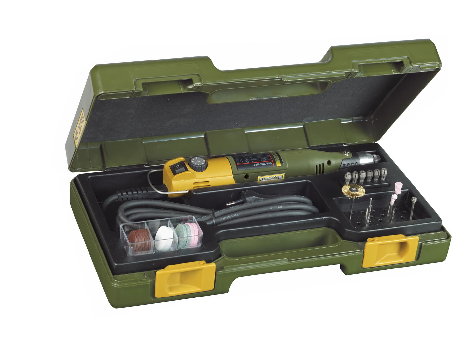 PROXXON 28430 Mıcromot 230/E Matkap Taşlama Set — görsel 1