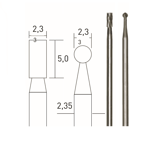 Tungsten Karbürlü Matkap ve Freze Ucu 2 Li 2.3 mm — görsel 1