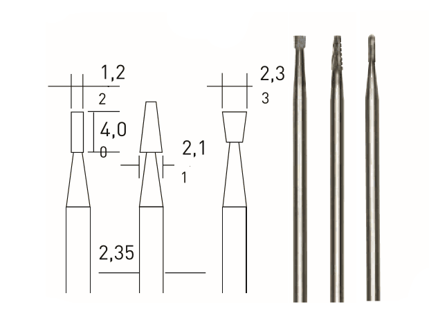 Tungsten Karbürlü Matkap ve Freze Ucu 3 Lü — görsel 1