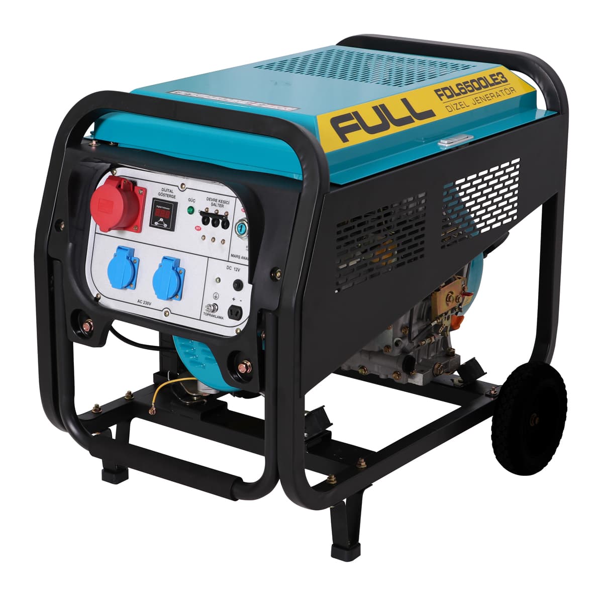 Full Jeneratör FDL 6500LE3 Portable Diesel Generator 6.2 kVA