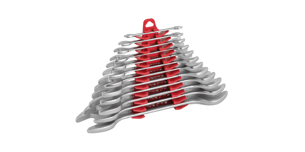 İzeltaş Double Ended Open Jaw Wrench Short Pattern Set (mm) 12 Pcs