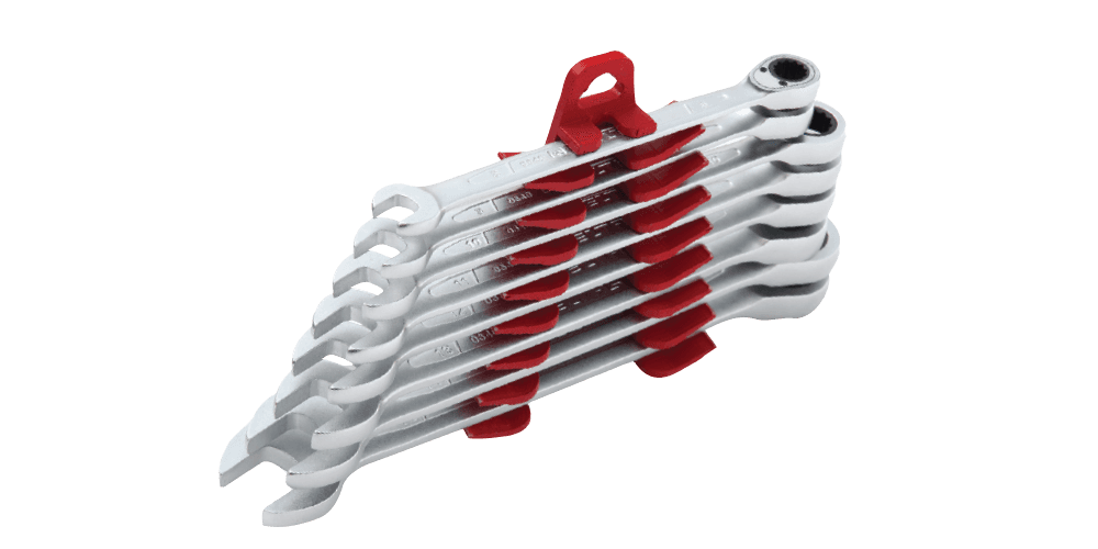 İzeltaş Combination Wrench with Ratchet, Set (mm) 10-13-17-19