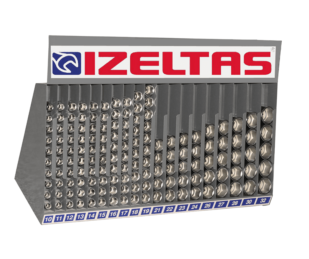 İzeltaş 1/2” Lokma Anahtar Sehpası Dolu (145 Parça)