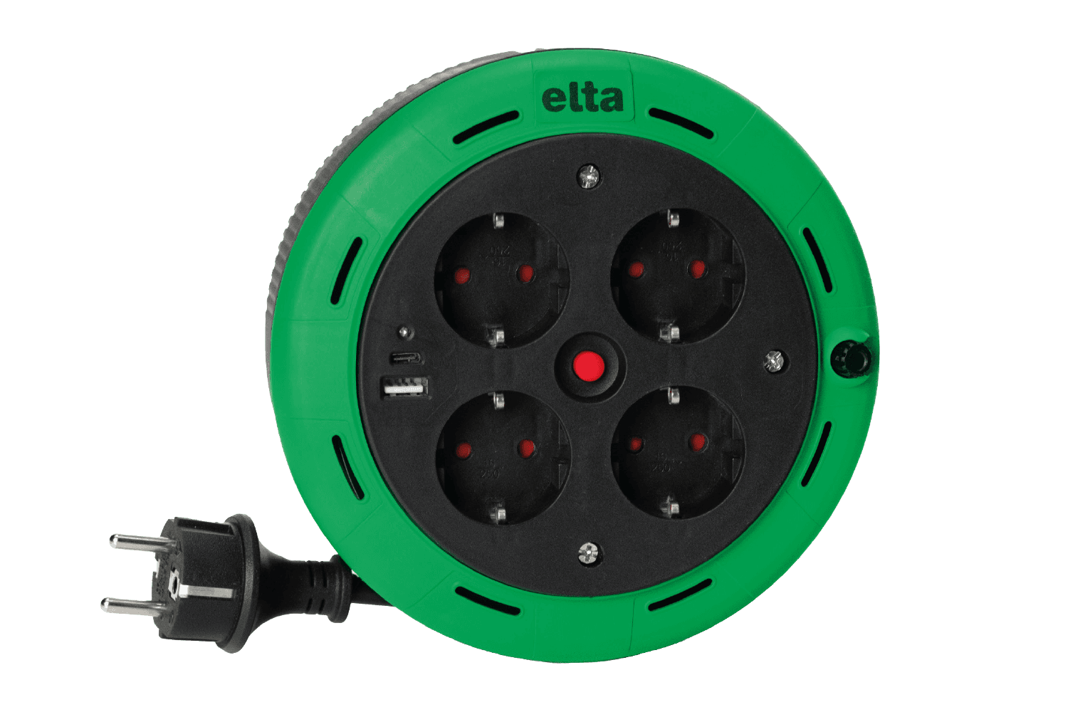 Elta Extension Cord Reel 5m (With Handle)