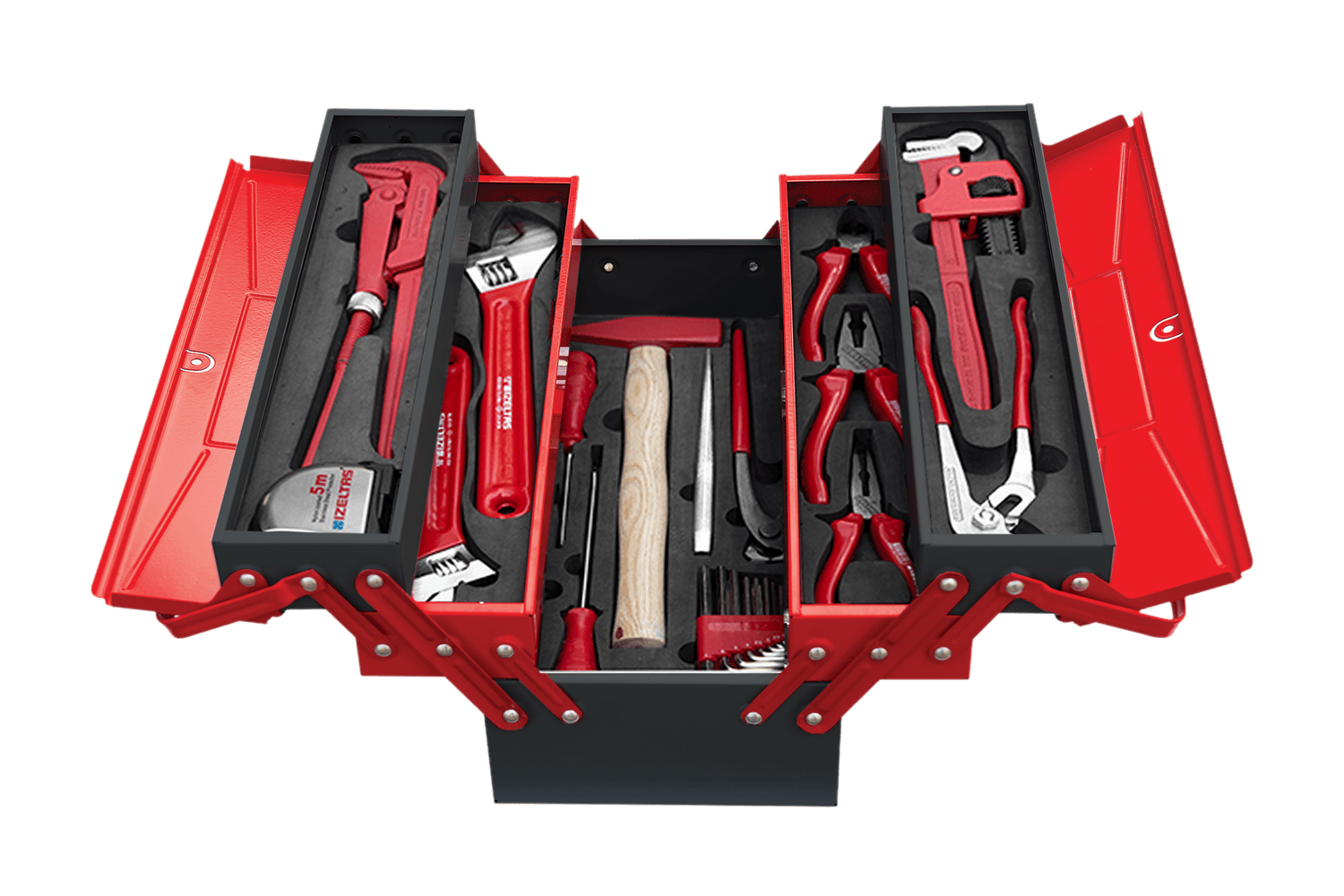 İzeltaş Tool Box for Plumbers (28 Pcs, 5 Trays)
