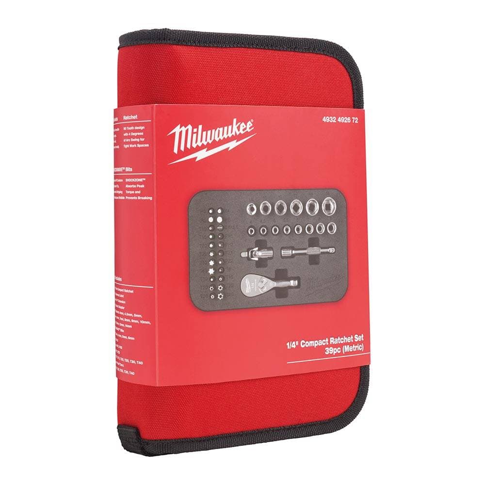 Milwaukee 39 Parça 1/4" Lokma Seti — görsel 2