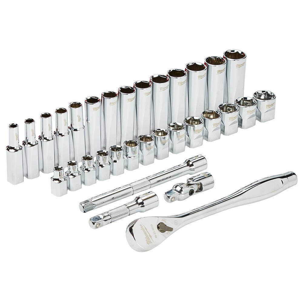 Milwaukee 3/8'' 32 Parça Lokma Anahtar Takımı